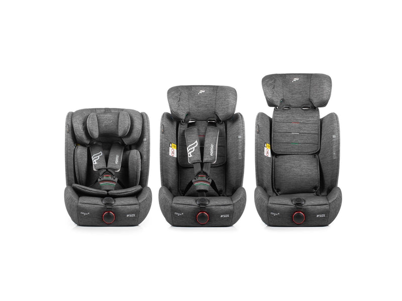 Fairgo Forza i-Size Autositz (76-150 cm) - Steingrau
