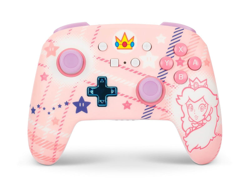 PowerA Verbesserter kabelloser Controller für Nintendo Switch - Prinzessin-Peach-Plaid - Wireless Controller - Nintendo Switch