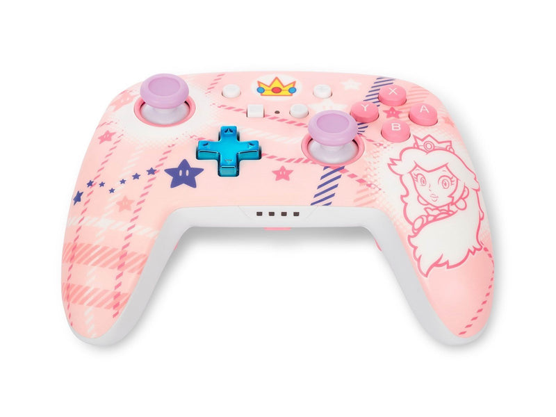 PowerA Verbesserter kabelloser Controller für Nintendo Switch - Prinzessin-Peach-Plaid - Wireless Controller - Nintendo Switch