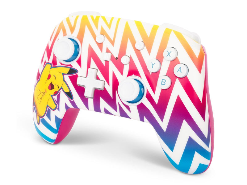 PowerA Verbesserter kabelloser Controller für Nintendo Switch - Lebhafter Pikachu - Wireless Controller - Nintendo Switch