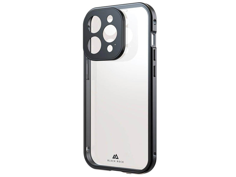 BLACK ROCK Phone Case 360° Glass Transp/Black - iPhone 15 Pro