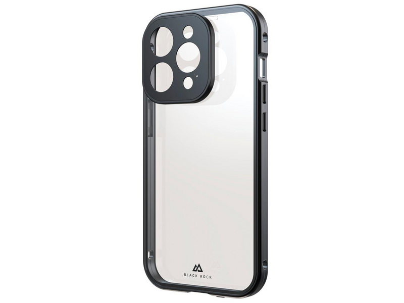 BLACK ROCK Phone Case 360° Glass Transp/Black - iPhone 15 Pro