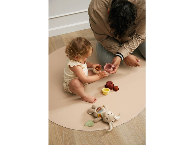 Filibabba Anti-slip floormat - recycled PU leather -Warm Green