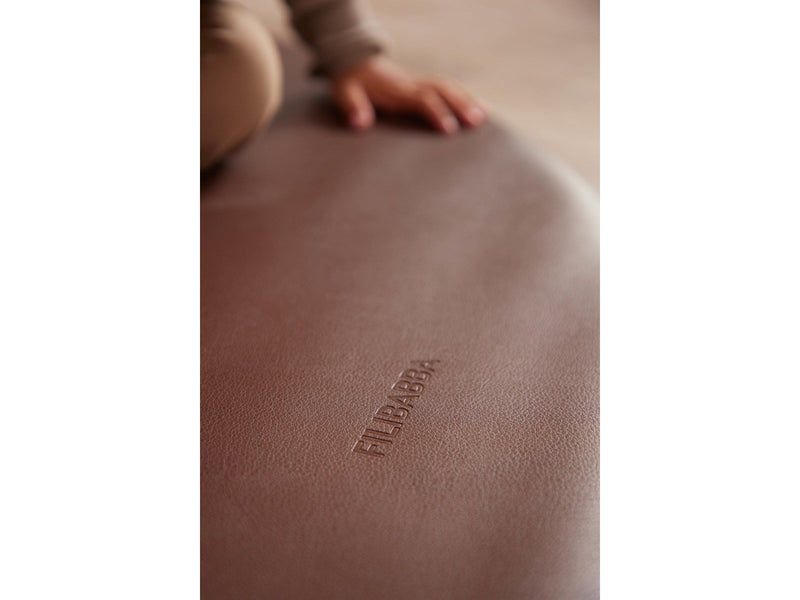 Filibabba Anti-slip floormat - recycled PU leather - Brown