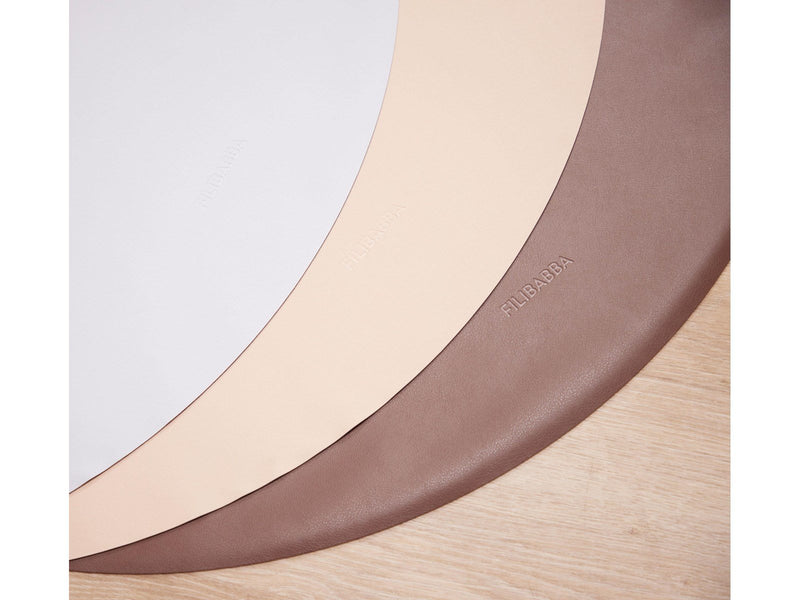 Filibabba Anti-slip floormat - recycled PU leather - Pearl B