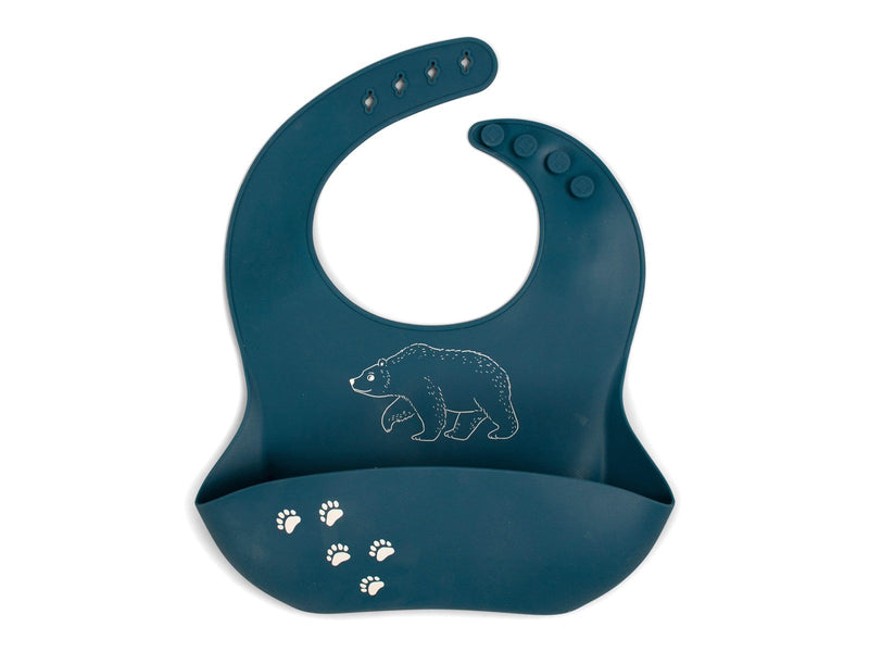 Filibabba Silicone bib with print - Bear