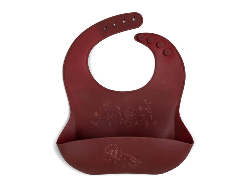 Filibabba Silicone bib with print - Baked apple