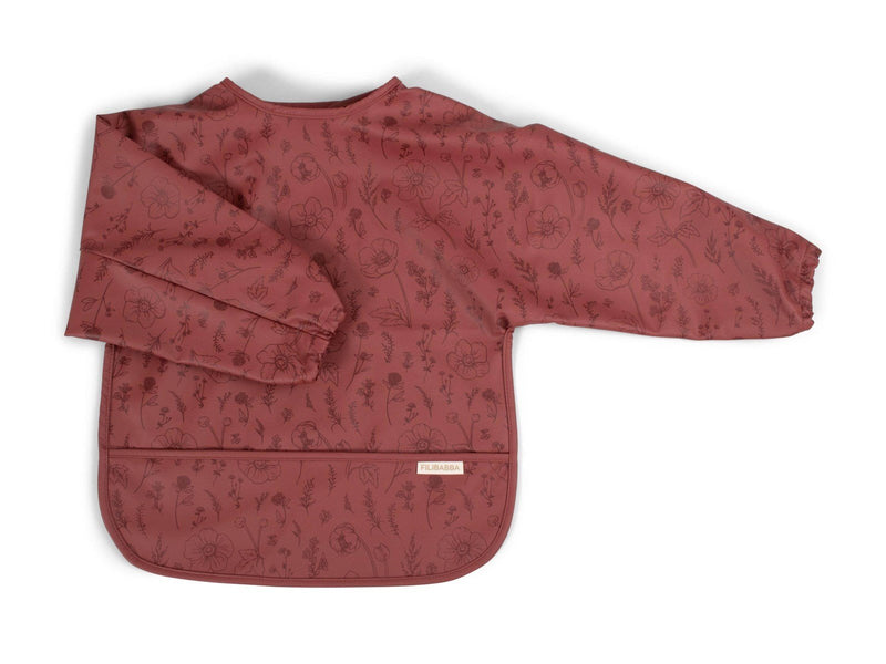 Filibabba Bib w. sleeves - Fall Flowers