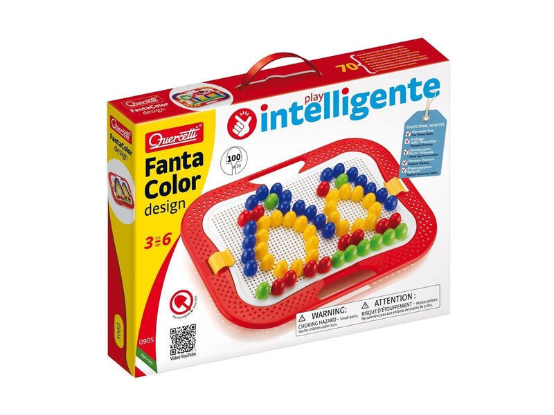 Quercetti FantaColor peg mosaic - ø 20 mm 100 pieces - SPEC