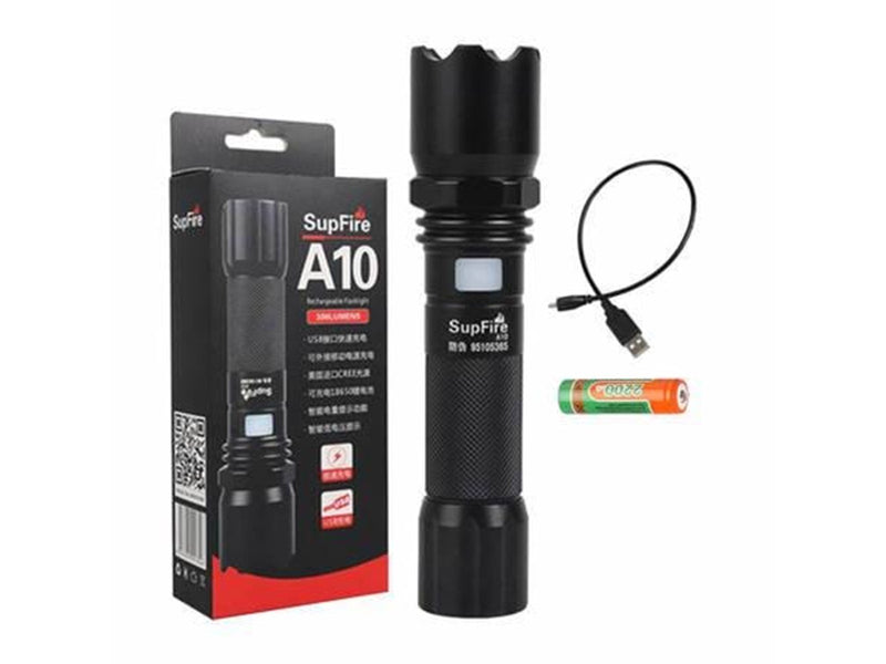 Superfire Flashlight  A10 550lm USB