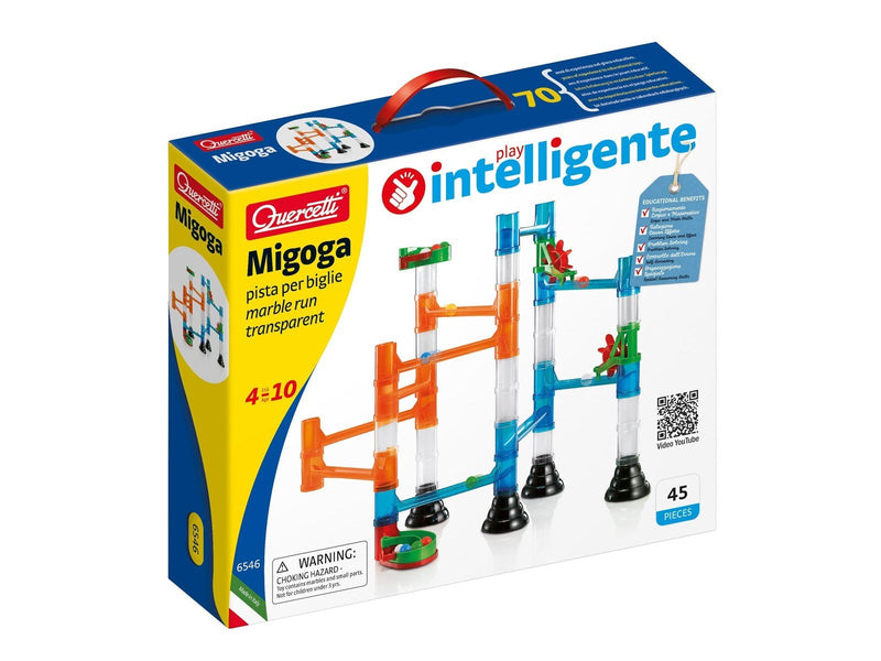Quercetti Migoga Marble Run Transparent (45 pieces)