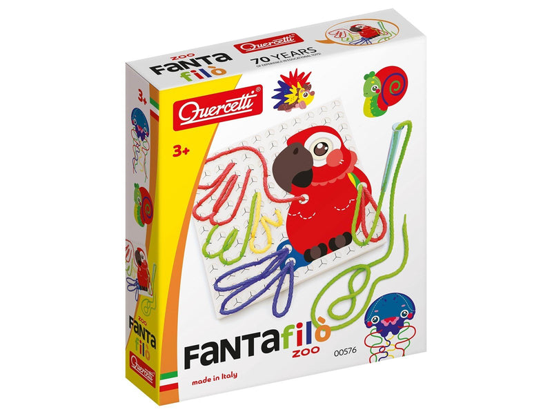 Quercetti Fantafilò Zoo - creative drawing with threads