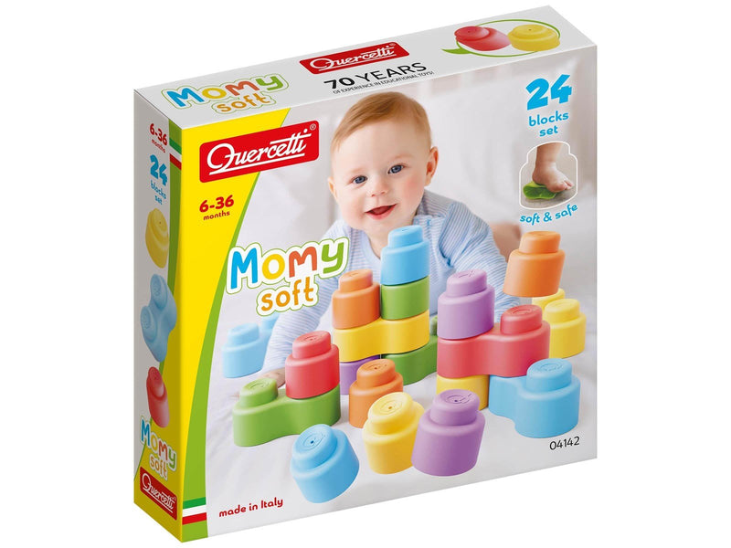 Quercetti Momy Soft - 12 soft building blocks