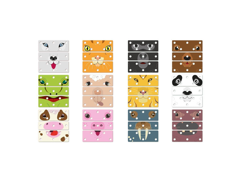 Quercetti Guess the animal faces puzzle