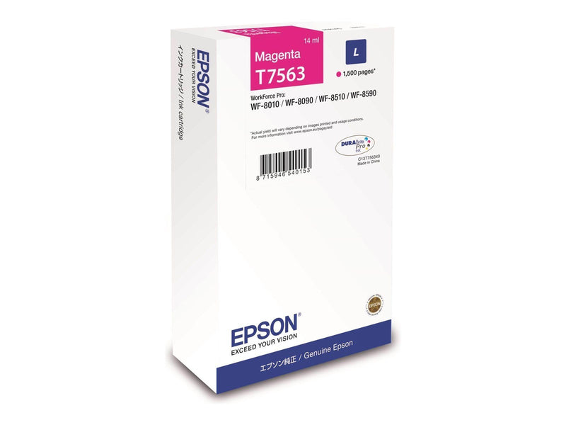 Epson T7563 - L size - magenta - original - ink cartridge - Tintenpatrone Magenta