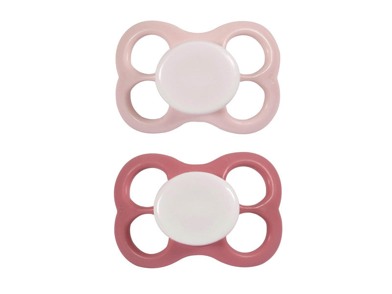 Barnets Favorit 2 pak luftsutter silikone 6+ mdr. - Rosa/Lyserød
