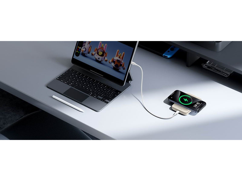 UGREEN Magnetic wireless Powerbank (Akku) - Beige - 10000 mAh