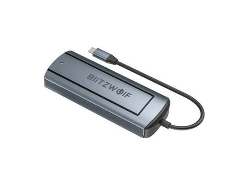 BlitzWolf USB hub 6in1 Silver USB-Hubs - 6 - Grau