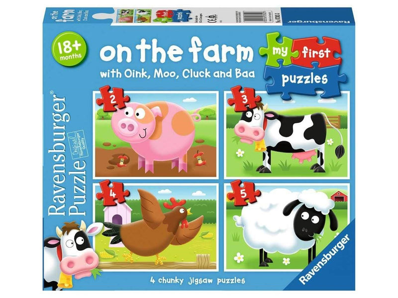Ravensburger On the Farm first puzzle 2/3/4/5p