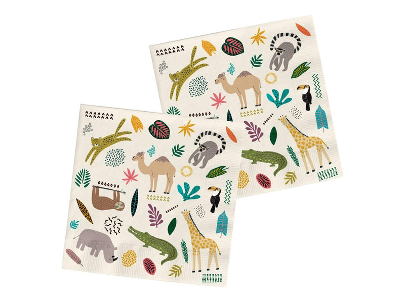 Folat BV Napkins Wild Animals 20 pcs.