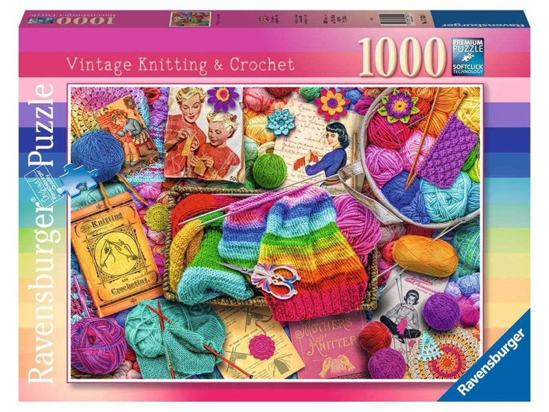 Ravensburger Vintage Knitting & Crochet1000p