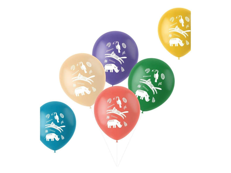 Folat BV Latex Balloons Wild Animals 6 pcs.