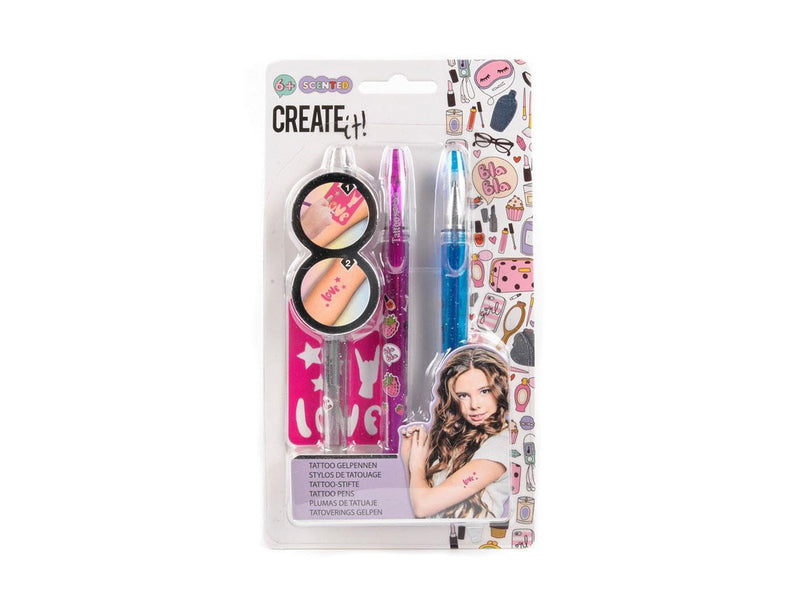 CREATE IT! Beauty Tattoo Fragrance Pens 3pcs + Template (Assorted)