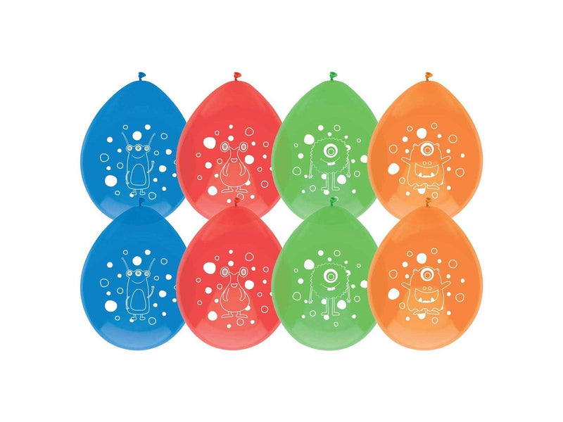 Haza Witbaard Balloons Monster Party 8pcs.