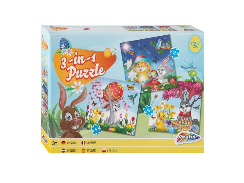 Grafix Jigsaw puzzle Easter 3in1 Boden