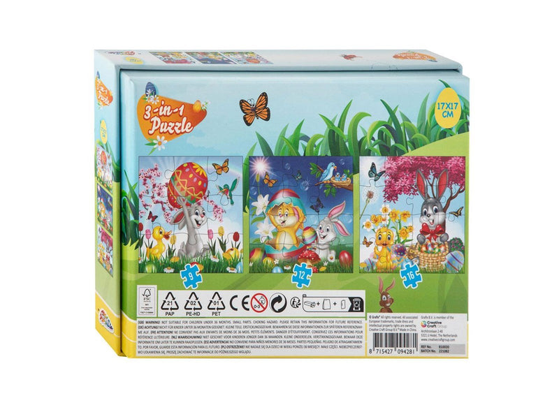 Grafix Jigsaw puzzle Easter 3in1 Boden