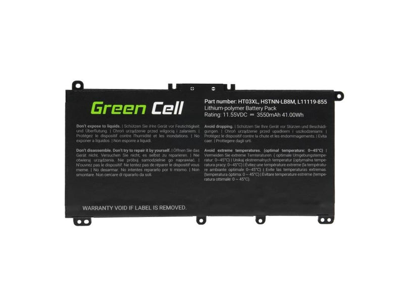 Green Cell HP163 Laptop battery (Alternative to: HP HT03XL)