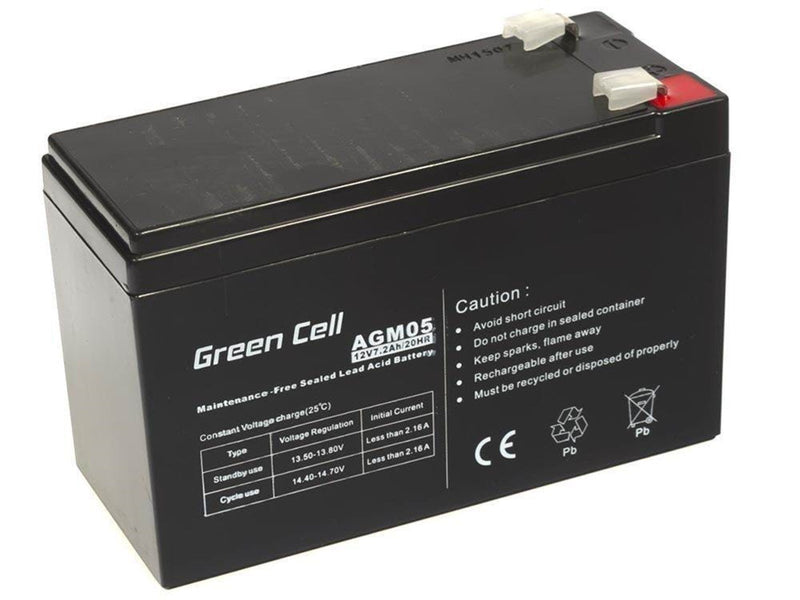 Green Cell AGM05 AGM 12V/7.2Ah Gel Deep Cycle