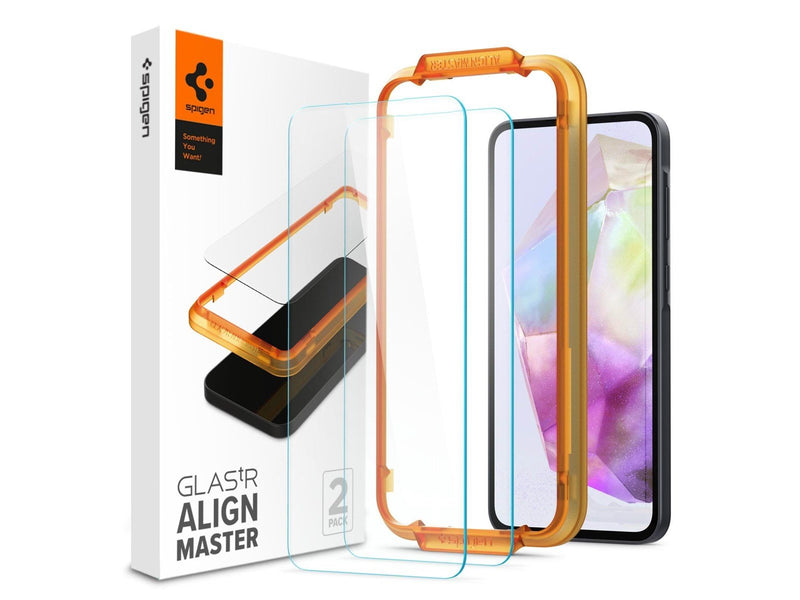 Spigen Glass tR AlignMaster 2 Pack -  Samsung Galaxy A35
