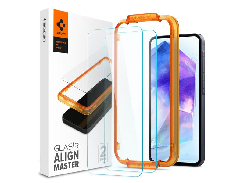 Spigen Glass tR AlignMaster 2 Pack -  Samsung Galaxy A55