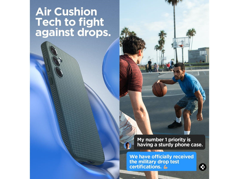 Spigen Liquid Air - abyss green - Samsung Galaxy A55