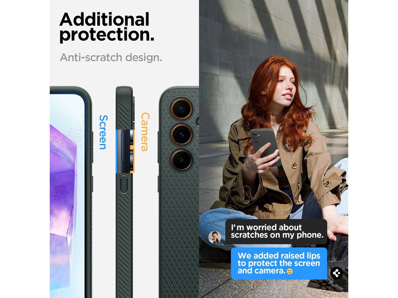 Spigen Liquid Air - abyss green - Samsung Galaxy A55