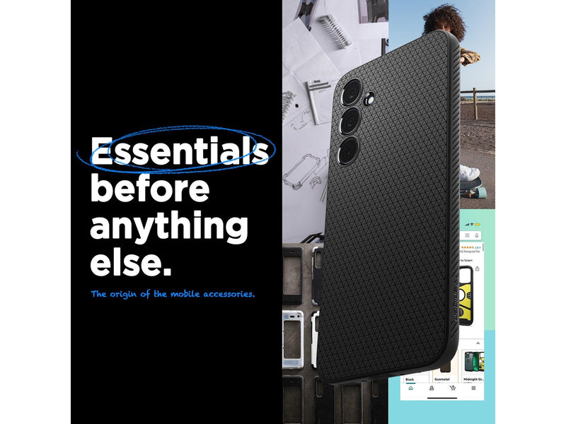Spigen Liquid Air - matte black - Samsung Galaxy A35
