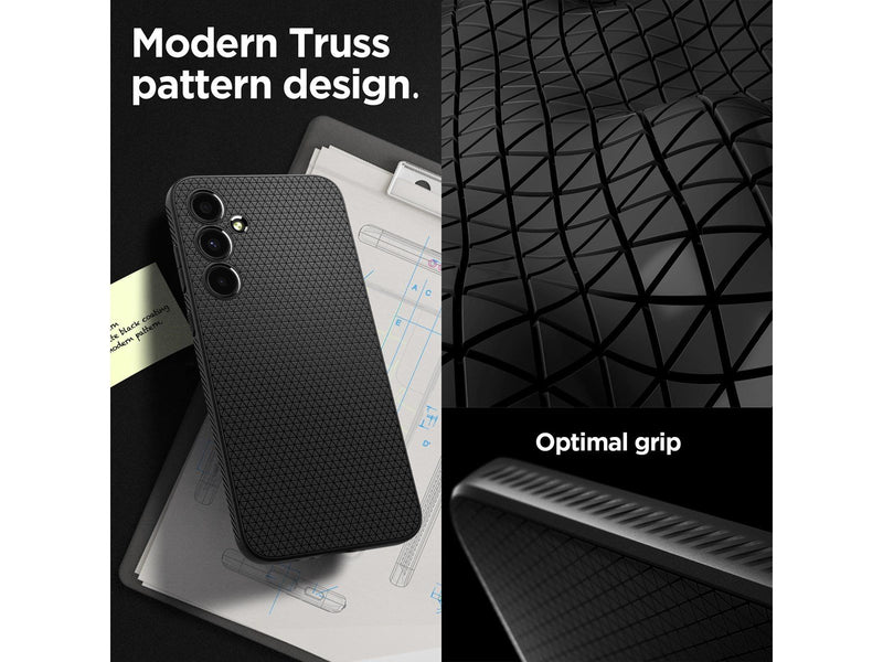Spigen Liquid Air - matte black - Samsung Galaxy A35