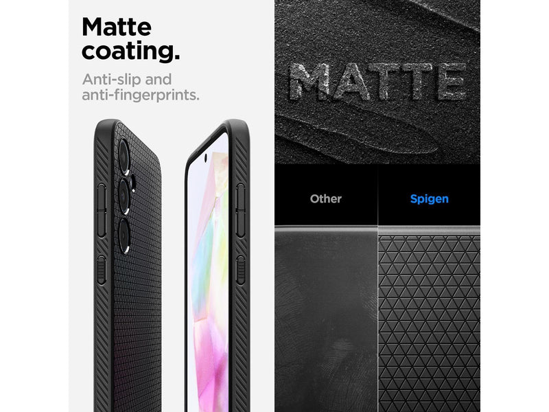 Spigen Liquid Air - matte black - Samsung Galaxy A35