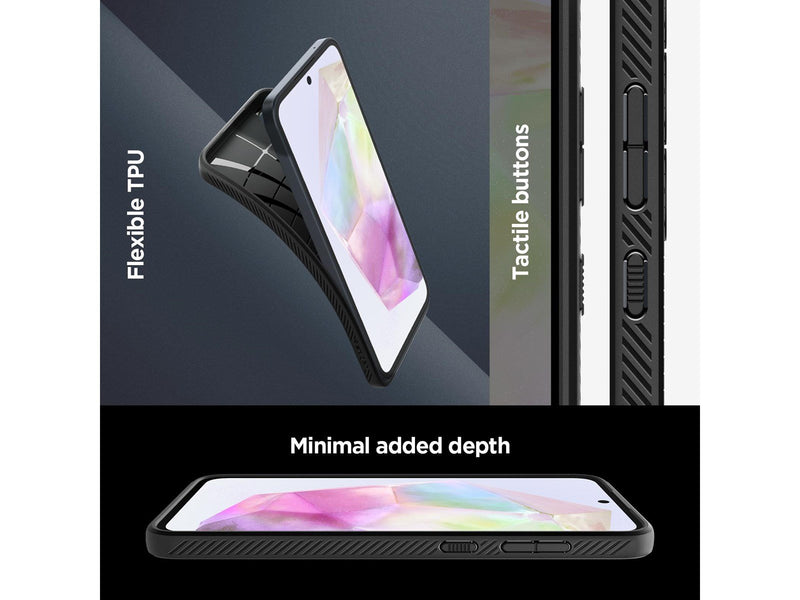 Spigen Liquid Air - matte black - Samsung Galaxy A35