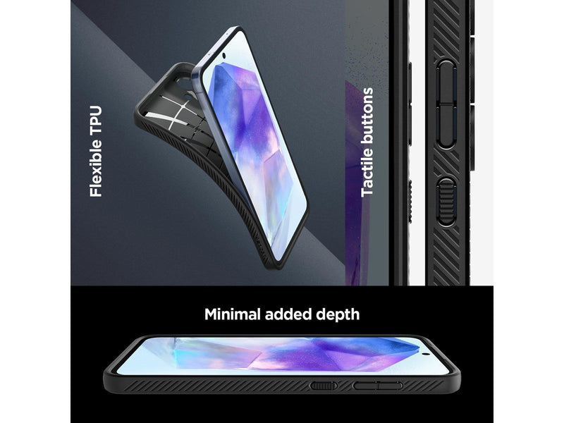Spigen Liquid Air - matte black - Samsung Galaxy A55