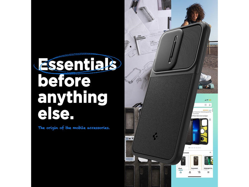 Spigen Optik Armor - black - Samsung Galaxy A55