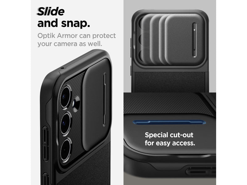Spigen Optik Armor - black - Samsung Galaxy A55