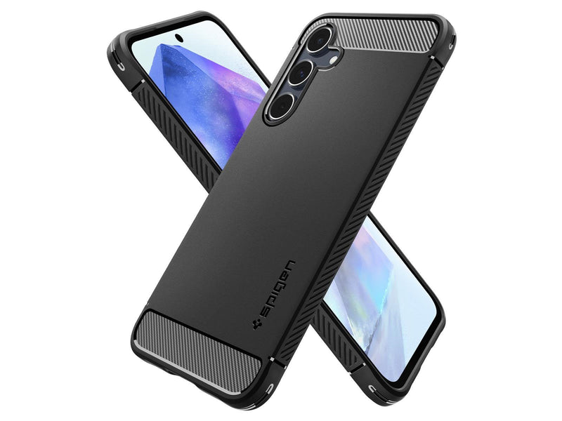 Spigen Rugged Armor - matte black - Samsung Galaxy A55