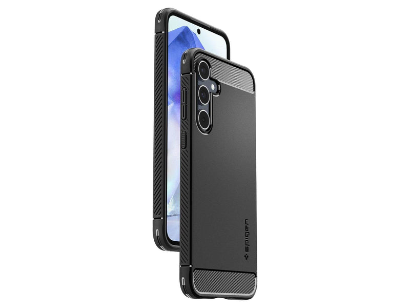 Spigen Rugged Armor - matte black - Samsung Galaxy A55
