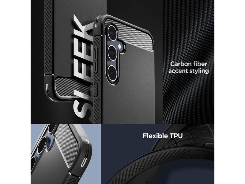 Spigen Rugged Armor - matte black - Samsung Galaxy A55