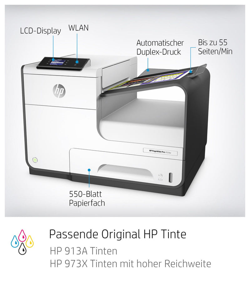 HP PageWide Pro 452dw Tintenstrahldrucker D3Q16B