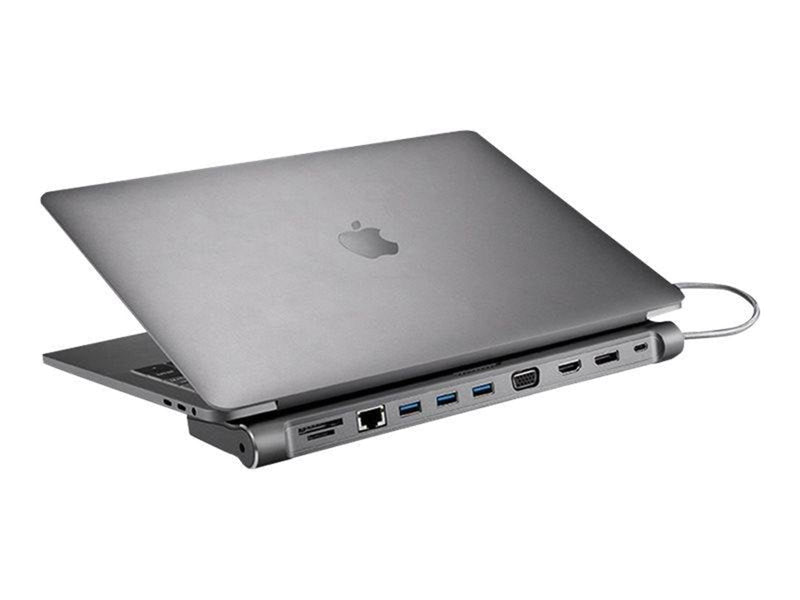 XtremeMac XWH-CDH-13 - docking station - USB-C - VGA HDMI DP - GigE