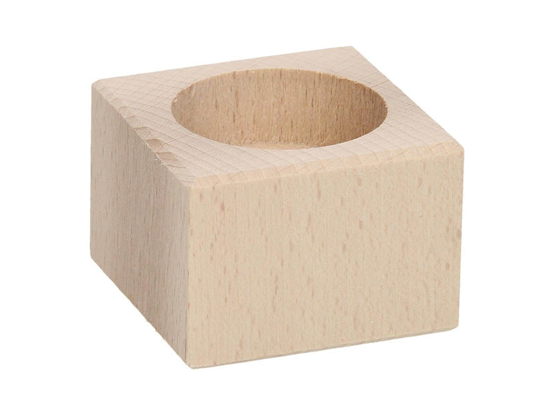 Playwood Tea light holder Square Beech wood 4cm