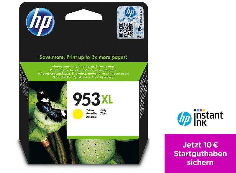 HP Original 953XL Druckerpatrone - gelb (F6U18AE)
